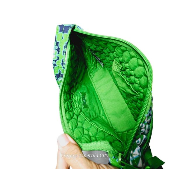 Liz & Co Quilted Green Purse Bohemian Bag Grannycore Beach Mandala Washable - Picture 13 of 16